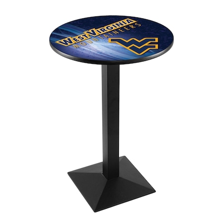 Holland Bar Stool Co 36" Blk Wrinkle West Virginia Pub Table, 36" dia. Top L217B3636WestVA-D2